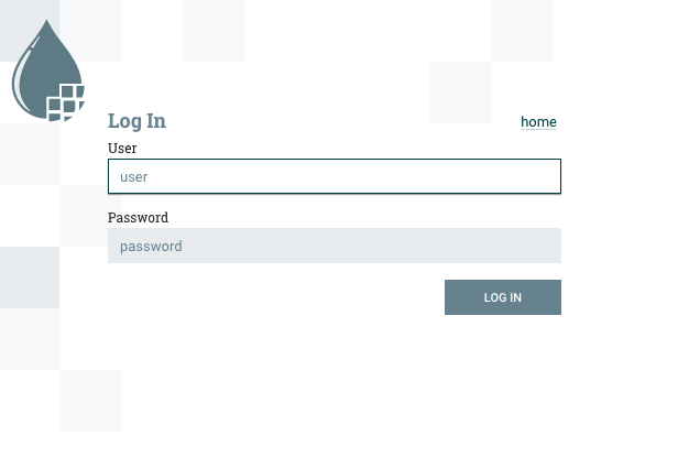 The Apache NiFi web interface login screen